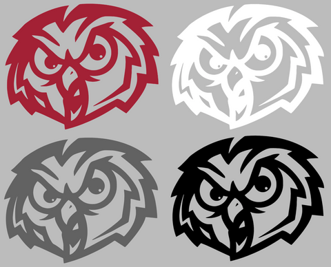 Temple Owls Retro Throwback Logo Premium DieCut Vinyl Decal PICK COLOR & SIZE