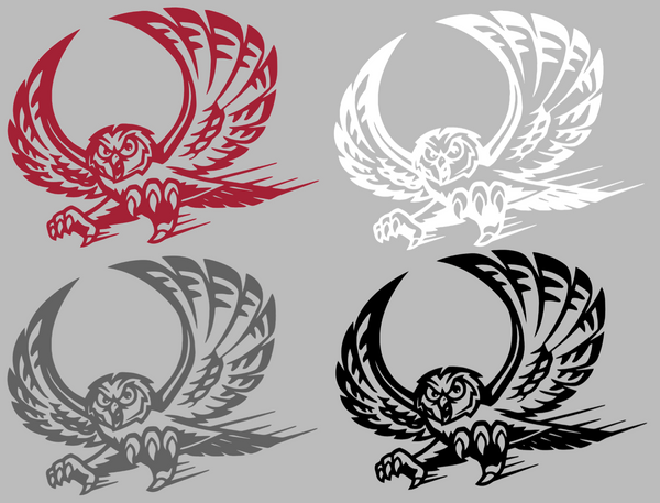 Temple Owls Retro Throwback Logo Premium DieCut Vinyl Decal PICK COLOR & SIZE