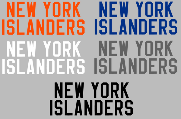 New York Islanders Team Name Logo Premium DieCut Vinyl Decal PICK COLOR & SIZE