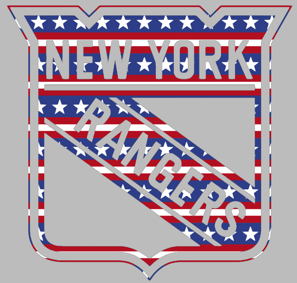 New York Rangers Team Logo Stars & Stripes USA American Flag Vinyl Decal PICK SIZE