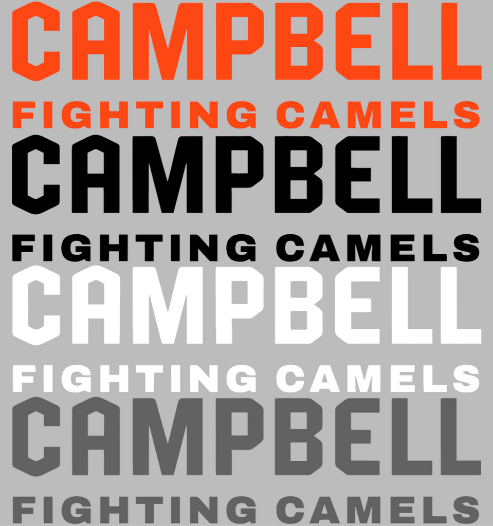 Campbell Fighting Camels Team Name Logo Premium DieCut Vinyl Decal PICK COLOR & SIZE