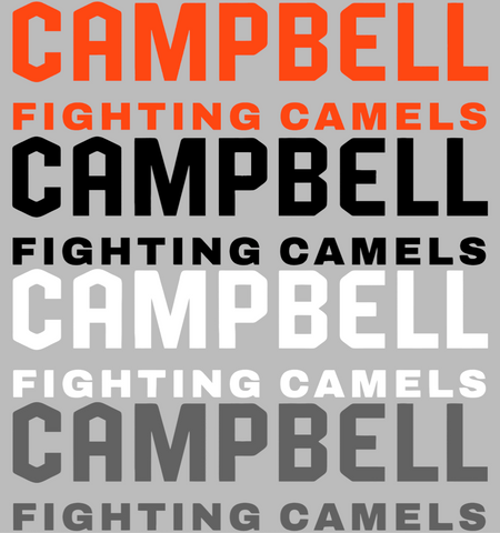 Campbell Fighting Camels Team Name Logo Premium DieCut Vinyl Decal PICK COLOR & SIZE