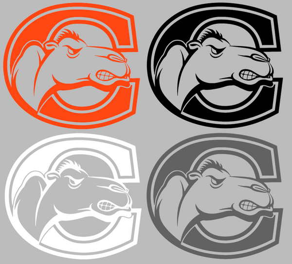 Campbell Fighting Camels Retro Throwback Logo Premium DieCut Vinyl Decal PICK COLOR & SIZE