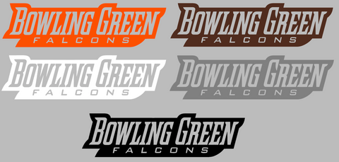 Bowling Green Falcons Team Name Logo Premium DieCut Vinyl Decal PICK COLOR & SIZE