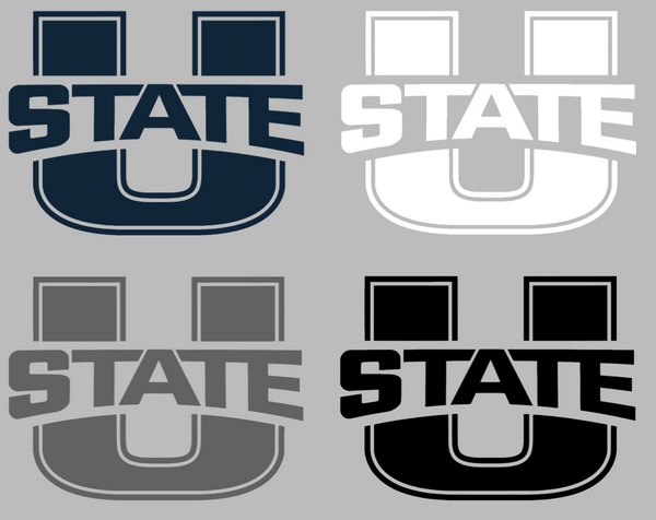 Utah State Aggies Team Logo Premium DieCut Vinyl Decal PICK COLOR & SIZE