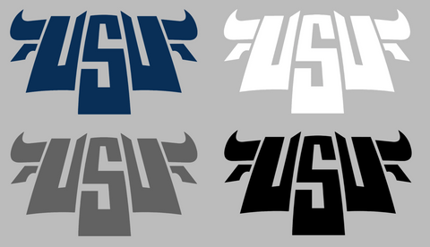 Utah State Aggies Retro Throwback Logo Premium DieCut Vinyl Decal PICK COLOR & SIZE