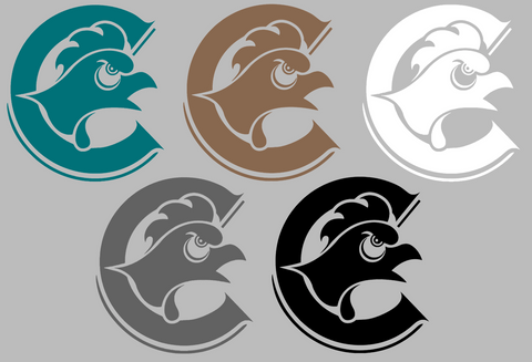 Coastal Carolina Chanticleers Retro Throwback Logo Premium DieCut Vinyl Decal PICK COLOR & SIZE