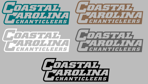 Coastal Carolina Chanticleers Team Name Logo Premium DieCut Vinyl Decal PICK COLOR & SIZE