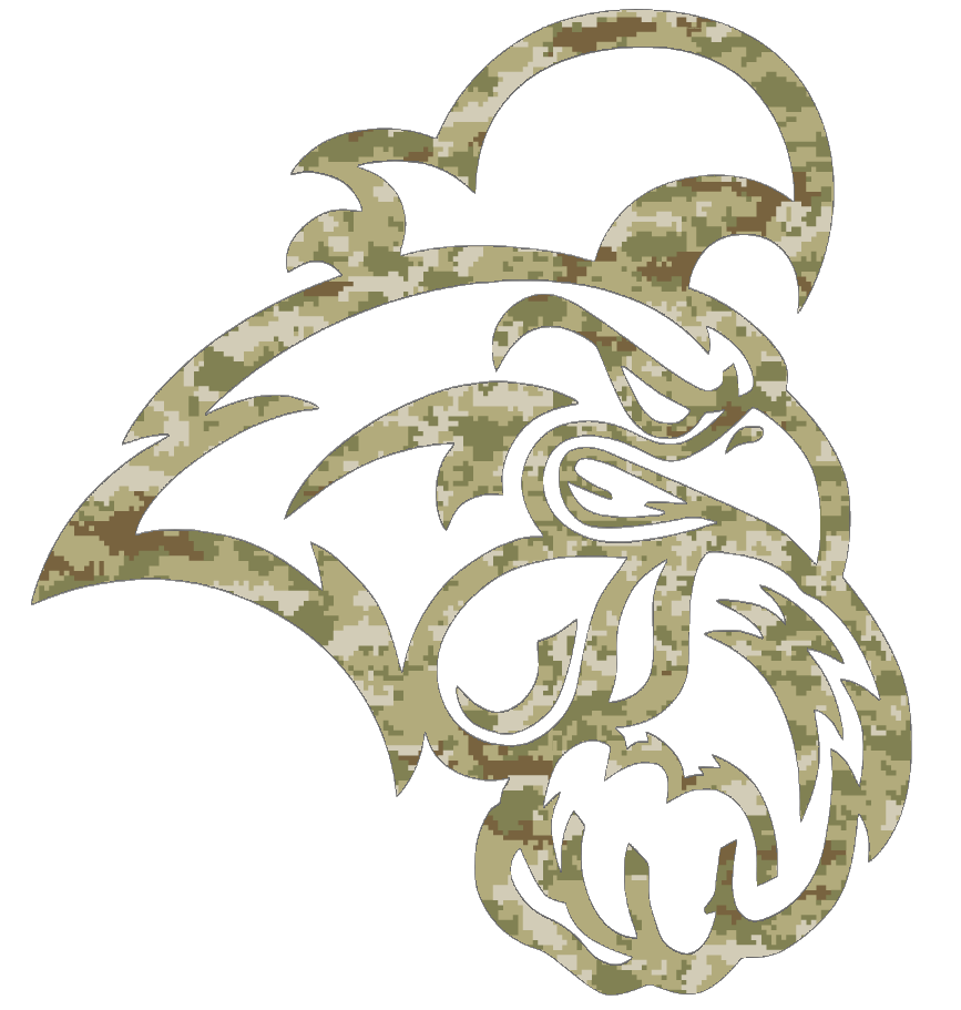 Coastal Carolina Chanticleers Team Logo Salute to Service Camouflage Camo Vinyl Decal PICK SIZE