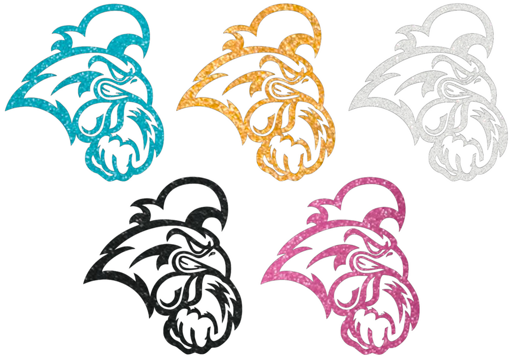 Coastal Carolina Chanticleers Metallic Sparkle Team Logo Premium DieCut Vinyl Decal PICK COLOR & SIZE