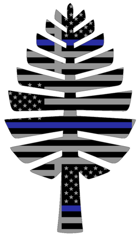 Dartmouth Big Green Alternate Logo Thin Blue Line American Flag Premium DieCut Vinyl Decal PICK SIZE