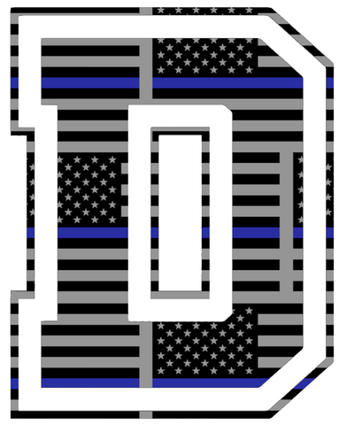 Dartmouth Big Green Team Logo Thin Blue Line American Flag Premium DieCut Vinyl Decal PICK SIZE