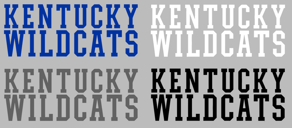 Kentucky Wildcats Team Name Logo Premium DieCut Vinyl Decal PICK COLOR & SIZE