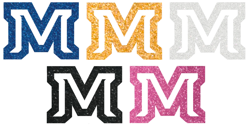 Montana State Bobcats Metallic Sparkle M Logo Premium DieCut Vinyl Decal PICK COLOR & SIZE
