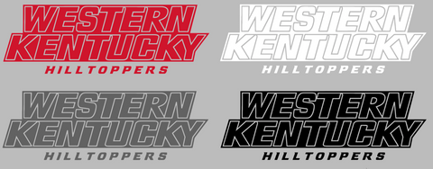 Western Kentucky Hilltoppers Retro Throwback Logo Premium DieCut Vinyl Decal PICK COLOR & SIZE