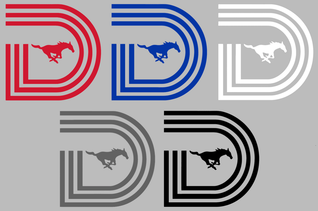 SMU Mustangs Dallas Logo Premium DieCut Vinyl Decal PICK COLOR & SIZE