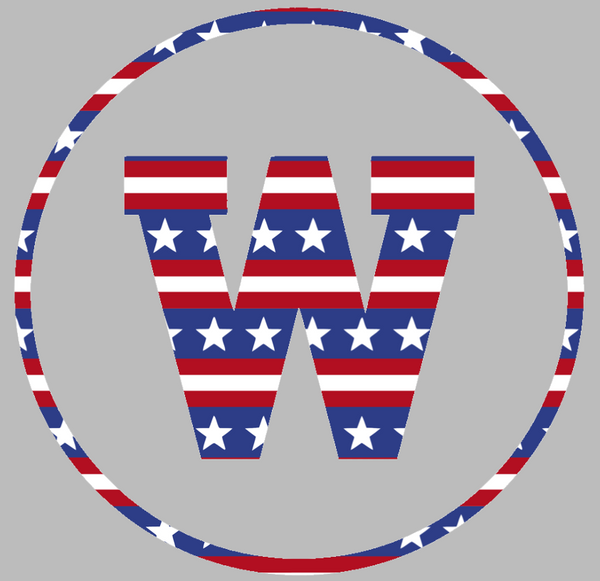 Western Michigan Broncos Team Logo Stars & Stripes USA American Flag Vinyl Decal PICK SIZE