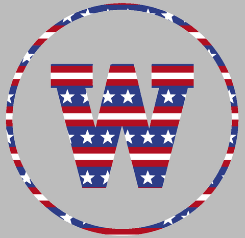 Western Michigan Broncos Team Logo Stars & Stripes USA American Flag Vinyl Decal PICK SIZE