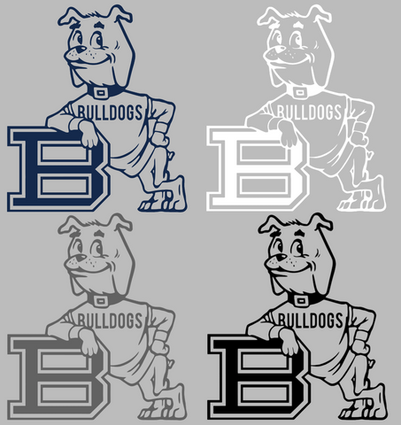 Butler Bulldogs Retro Throwback Logo Premium DieCut Vinyl Decal PICK COLOR & SIZE