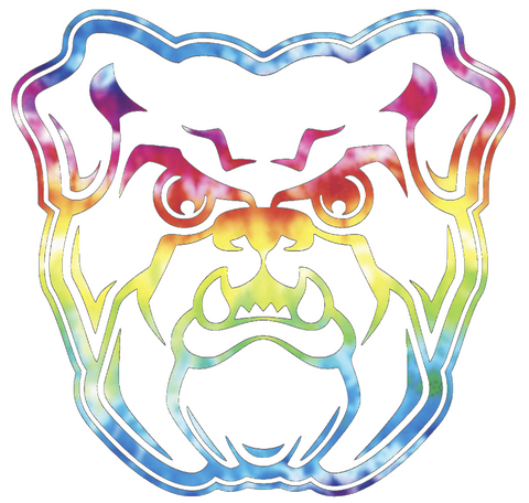 Butler Bulldogs Team Logo Crucial Catch Cancer Tie Dye Vinyl Decal PICK SIZE