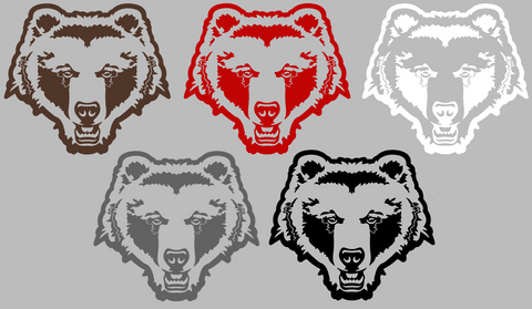Brown Bears Retro Throwback Logo Premium DieCut Vinyl Decal PICK COLOR & SIZE