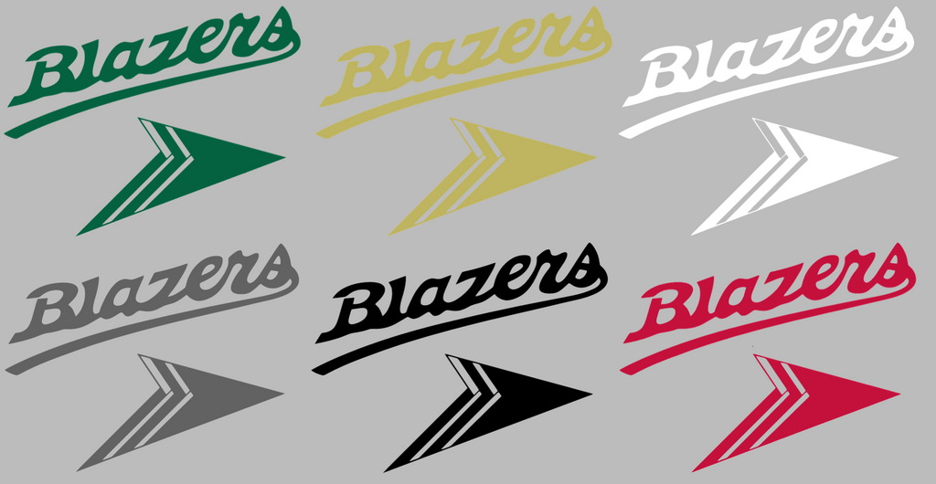 UAB Blazers Retro Throwback Logo Premium DieCut Vinyl Decal PICK COLOR & SIZE