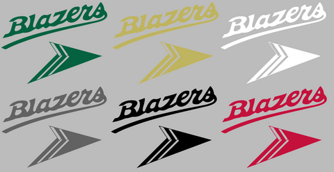 UAB Blazers Retro Throwback Logo Premium DieCut Vinyl Decal PICK COLOR & SIZE