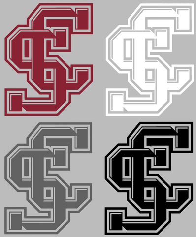 Santa Clara Broncos Retro Throwback Logo Premium DieCut Vinyl Decal PICK COLOR & SIZE