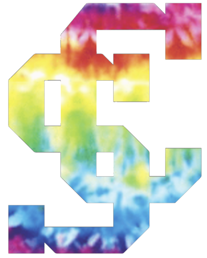 Santa Clara Broncos Team Logo Crucial Catch Cancer Tie Dye Vinyl Decal PICK SIZE
