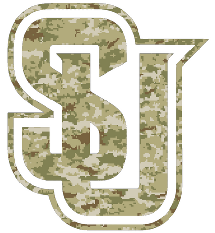 Seattle Redhawks Team Logo Salute to Service Camouflage Camo Vinyl Decal PICK SIZE