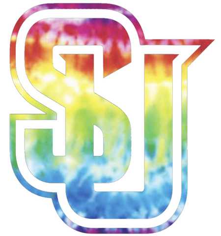 Seattle Redhawks Team Logo Crucial Catch Cancer Tie Dye Vinyl Decal PICK SIZE