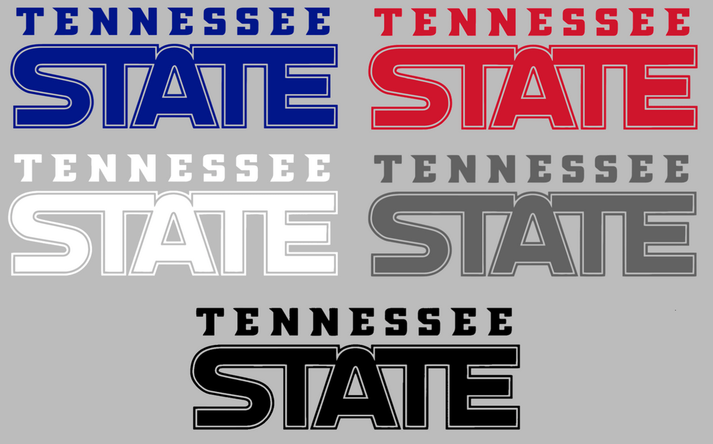 Tennessee State Tigers Team Name Logo Premium DieCut Vinyl Decal PICK COLOR & SIZE