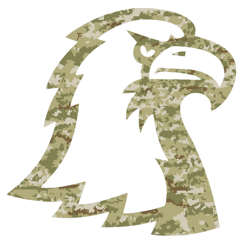Tennessee Tech Golden Eagles Team Logo Salute to Service Camouflage Camo Vinyl Decal PICK SIZE