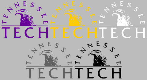Tennessee Tech Golden Eagles Retro Throwback Logo Premium DieCut Vinyl Decal PICK COLOR & SIZE