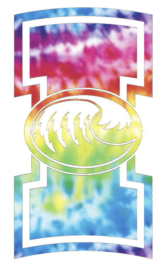 Texas A&M CC Islanders Team Logo Crucial Catch Cancer Tie Dye Vinyl Decal PICK SIZE