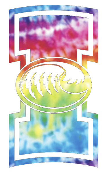 Texas A&M CC Islanders Team Logo Crucial Catch Cancer Tie Dye Vinyl Decal PICK SIZE