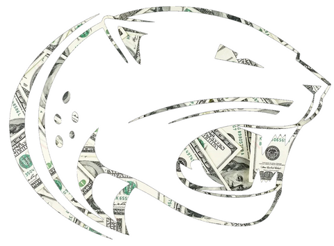 South Alabama Jaguars Team Logo Money Print Premium DieCut Vinyl Decal PICK SIZE