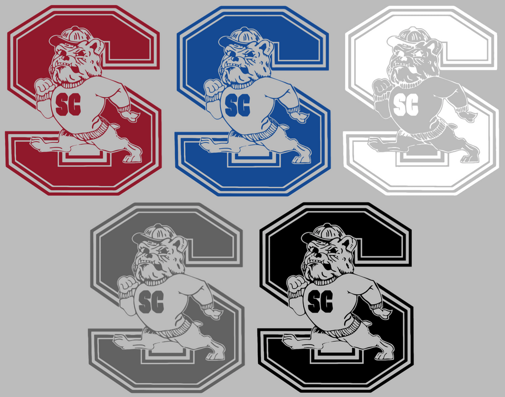 South Carolina State Bulldogs Team Logo Premium DieCut Vinyl Decal PICK COLOR & SIZE