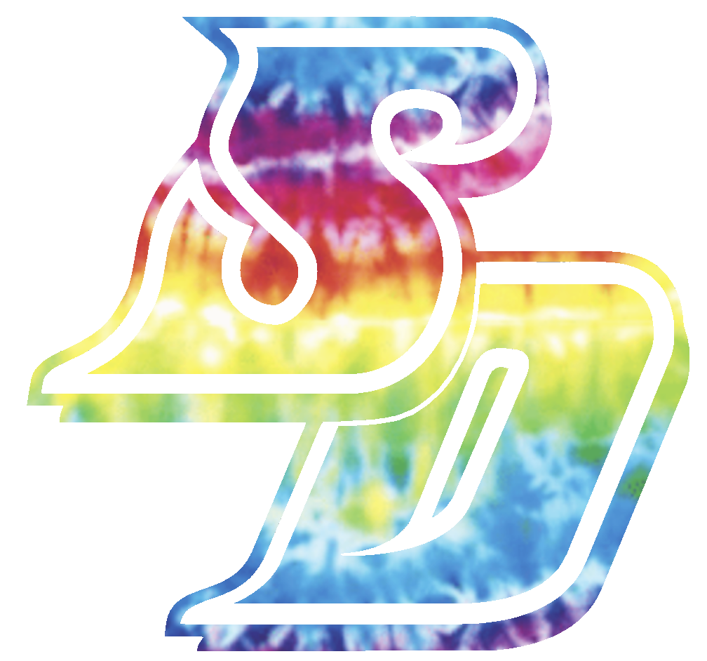 San Diego Toreros Team Logo Crucial Catch Cancer Tie Dye Vinyl Decal PICK SIZE