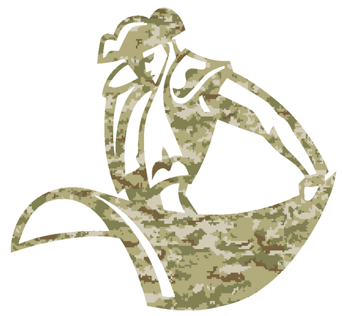 San Diego Toreros Mascot Logo Salute to Service Camouflage Camo Vinyl Decal PICK SIZE