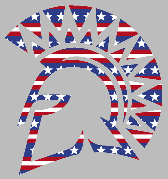 San Jose State Spartans Team Logo Stars & Stripes USA American Flag Vinyl Decal PICK SIZE