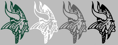 Portland State Vikings Retro Throwback Logo Premium DieCut Vinyl Decal PICK COLOR & SIZE