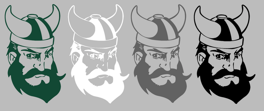 Portland State Vikings Retro Throwback Logo Premium DieCut Vinyl Decal PICK COLOR & SIZE