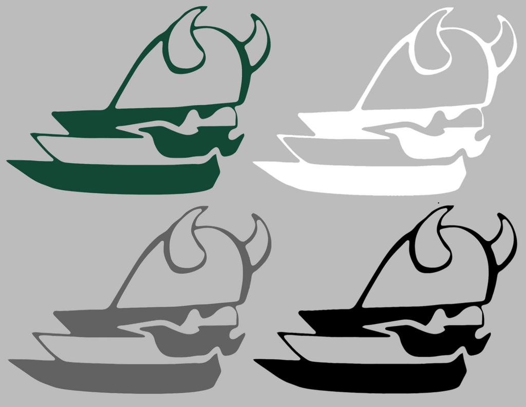 Portland State Vikings Retro Throwback Logo Premium DieCut Vinyl Decal PICK COLOR & SIZE
