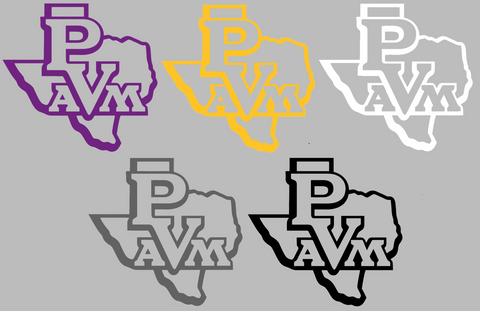 Prairie View A&M Panthers State Logo Premium DieCut Vinyl Decal PICK COLOR & SIZE