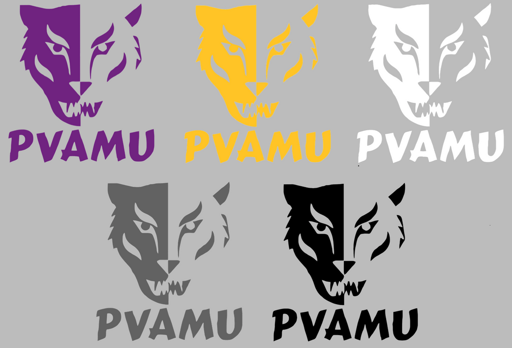 Prairie View A&M Panthers Retro Throwback Logo Premium DieCut Vinyl Decal PICK COLOR & SIZE