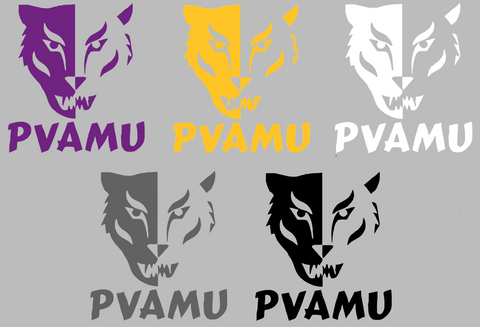 Prairie View A&M Panthers Retro Throwback Logo Premium DieCut Vinyl Decal PICK COLOR & SIZE