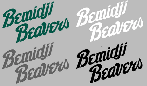 Bemidji State Beavers Team Name Logo Premium DieCut Vinyl Decal PICK COLOR & SIZE