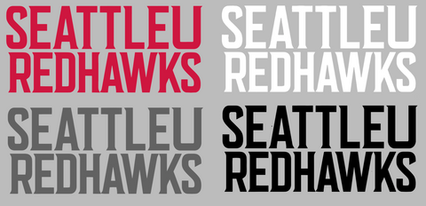 Seattle Redhawks Team Name Logo Premium DieCut Vinyl Decal PICK COLOR & SIZE