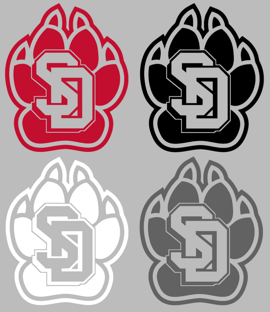 South Dakota Coyotes Team Logo Premium DieCut Vinyl Decal PICK COLOR & SIZE